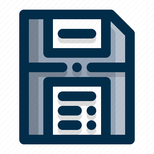 Disk, floppy, floppy disk, floppy disk drive, floppy disk emulator, floppy disk size icon - Download on Iconfinder
