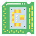 chip, computer, processor, ram