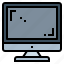 computer, monitor, screen, technology 