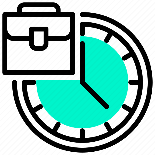 Bag, clock, routine, suitcase, time icon - Download on Iconfinder