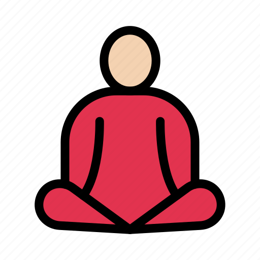Asana, yoga, meditation, mental, concentration icon - Download on Iconfinder