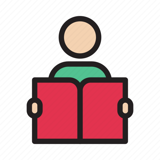 Studying, avatar, book, newspaper, reading icon - Download on Iconfinder