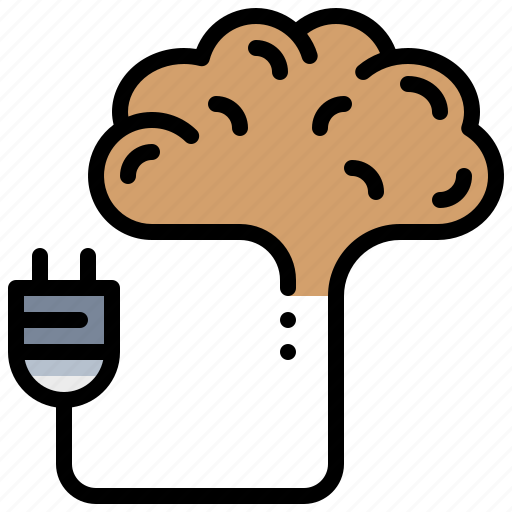 Brain, creative, idea, initiative, innovation, plug icon - Download on Iconfinder