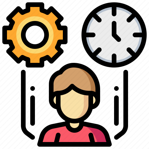 Clock, human, man, management, time icon - Download on Iconfinder