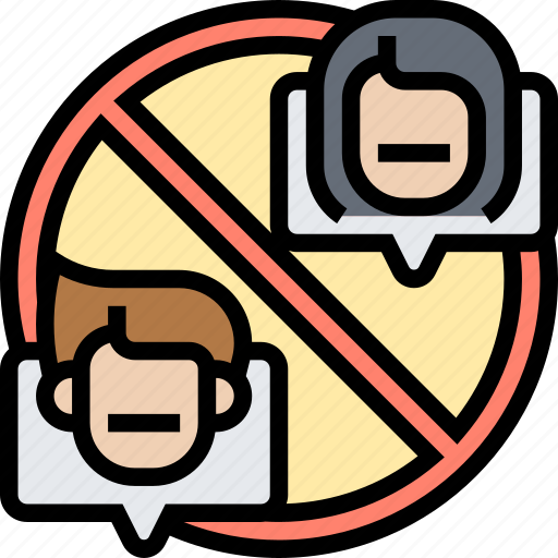 Stop, communication, social, restrict, meeting icon - Download on Iconfinder