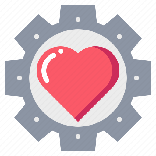 Gear, heart, love, passion icon - Download on Iconfinder