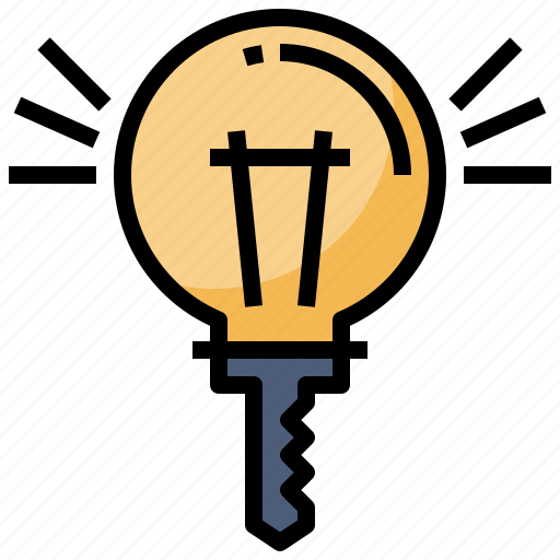 Bulb, creative, ideas, inspiration, key, people icon - Download on Iconfinder