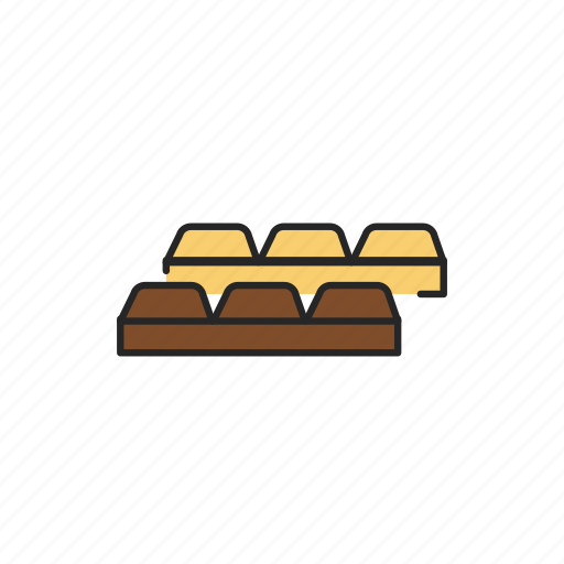 Chocolate, bar, black, white, milky icon - Download on Iconfinder