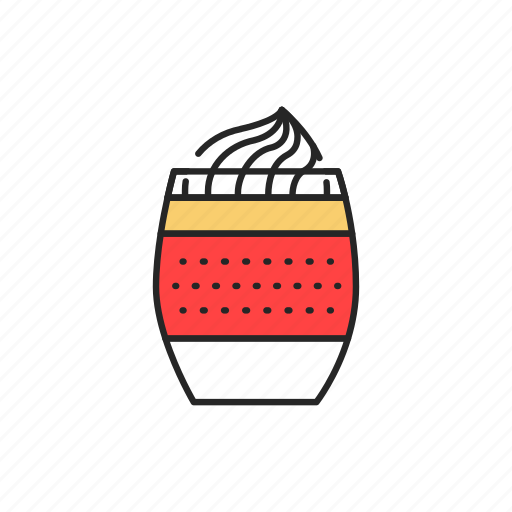 Dessert, glass, layered, mousse icon - Download on Iconfinder