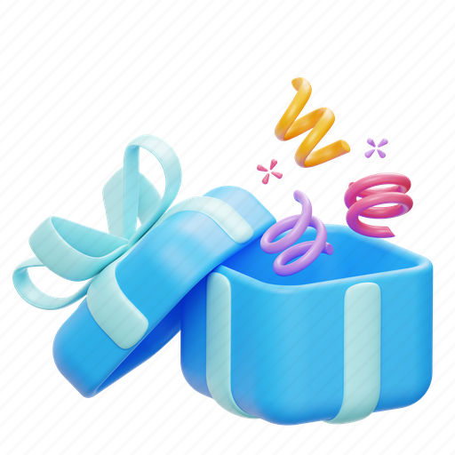 Confetti, box, gift, party, birthday, christmas, celebration icon - Download on Iconfinder