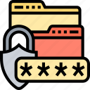 folder, password, protect, security, access