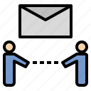 letter, mail, message, network, receive, send, talk