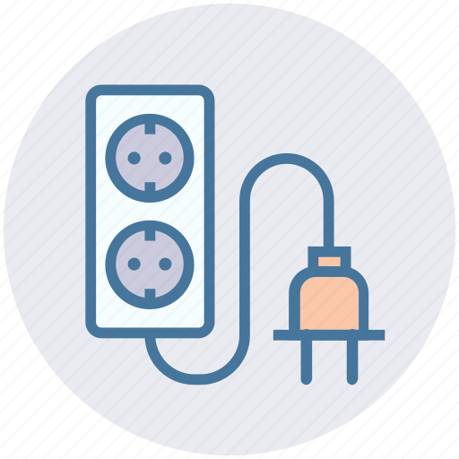 Cable, connector, double, plug, socket icon - Download on Iconfinder