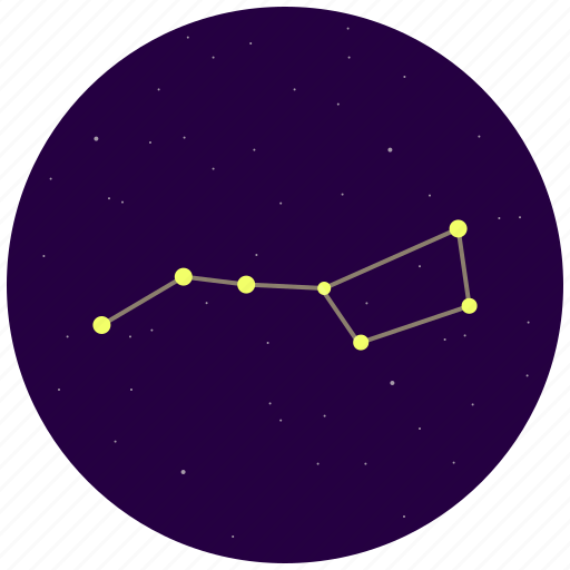 Big dipper, constellation, sky, stars, ursa major icon - Download on Iconfinder