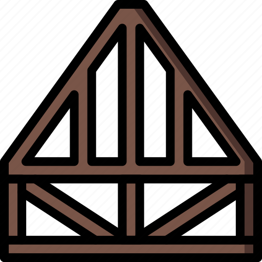Build, construction, develop, joist, roof, structure icon - Download on Iconfinder