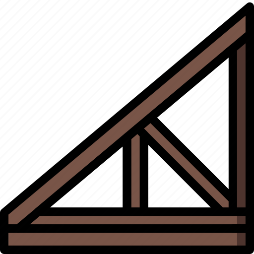 Build, construction, develop, joist, roof, structure icon - Download on Iconfinder
