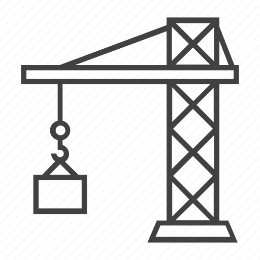 Building, construction, crane, engineer, hook, lifter, tower icon - Download on Iconfinder