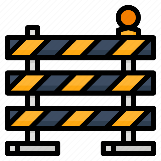 Barrier, caution, construction, signaling icon - Download on Iconfinder