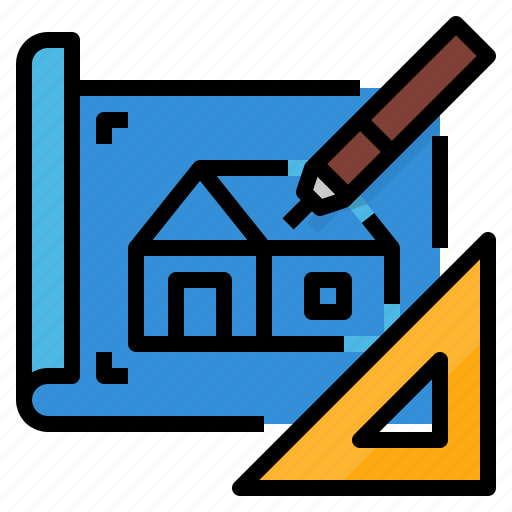 Construction, design, drawing, house, plan icon - Download on Iconfinder