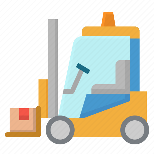 Fork, forklift, lift, shipping, truck icon - Download on Iconfinder