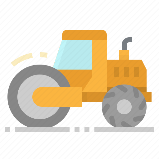 Construction, road, steamroller, tools, vehicle icon - Download on Iconfinder