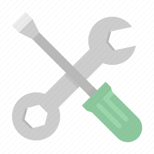 Construction, improvement, repair, screwdriver, wrench icon - Download on Iconfinder
