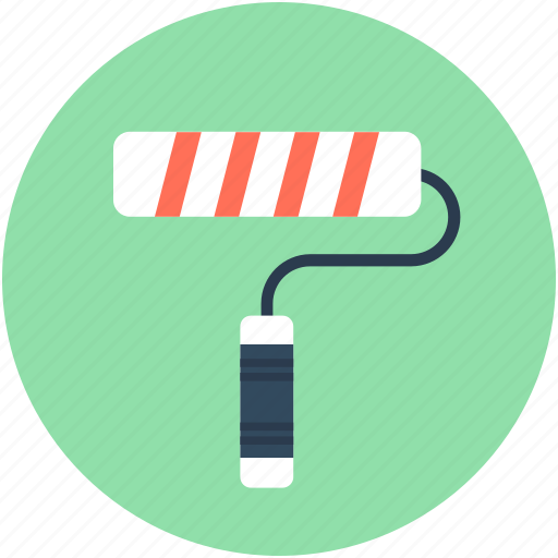 Paint brush, paint roller, roller, roller brush, wall painting icon - Download on Iconfinder