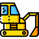 construction, digger, machinery, transport