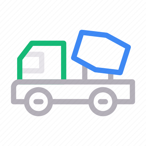 Construction, dumber, mixer, truck, vehicle icon - Download on Iconfinder