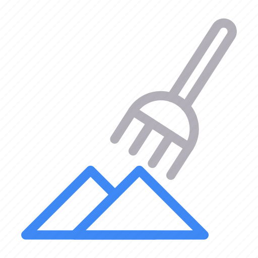 Building, construction, pitchfork, soil, tools icon - Download on Iconfinder