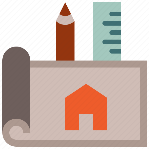 Architecture, drawing, plan, blueprint, draft, house, planning icon - Download on Iconfinder