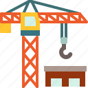 crane, structure, construction, build, architecture, building, site