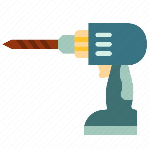 Drill, construction, tool, repair, mechanic, electric icon - Download on Iconfinder