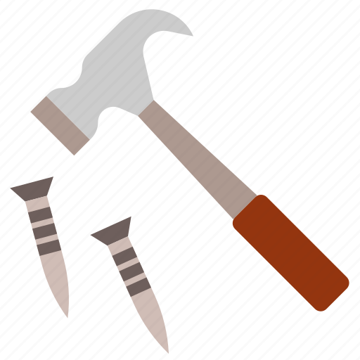Hammer, nail, repair, construction, mechanic, tool icon - Download on Iconfinder