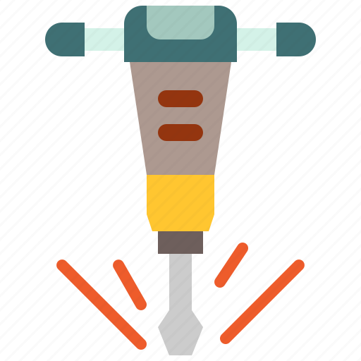 Pneumatic, drill, construction, jackhammer, repair, eletric, mechanic icon - Download on Iconfinder