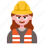 woman, worker, engineer, labor, avatar, career, character 