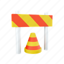 png, traffic warning cones, poles with street, barrier, safety, street, road