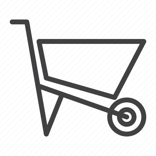 Wheelbarrow, construction, trolley, cart icon - Download on Iconfinder