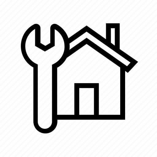 House, maintenance, work, service, wrench icon - Download on Iconfinder