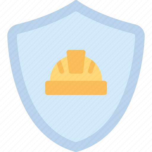 Shield, helmet, worker, protection, insurance icon - Download on Iconfinder