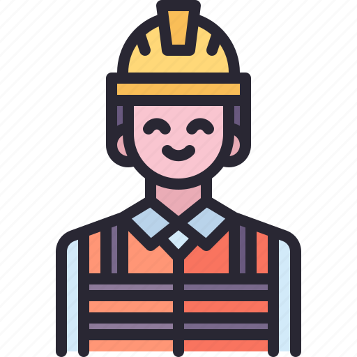 Contractor, building, trade, construction, worker, man, avatar icon - Download on Iconfinder