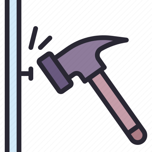 Hammer, repair, carpenter, construction, home, screw icon - Download on Iconfinder