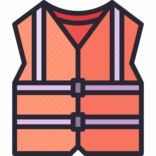 Reflective, vest, safety, life, jacket, protection, security icon - Download on Iconfinder