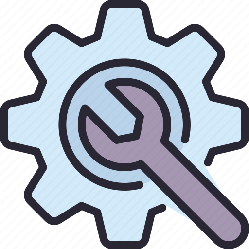 Wrench, setting, configuration, gear, spare, part icon - Download on Iconfinder