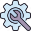 wrench, setting, configuration, gear, spare, part 