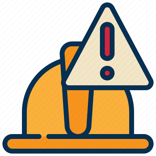 Safety, hard, hat, construction, beware, warning, exclamation icon - Download on Iconfinder