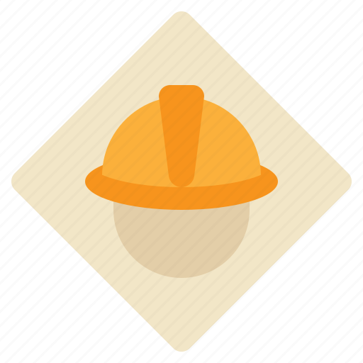 Warning, beware, construction, site, safety, hard, hat icon - Download on Iconfinder