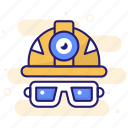 construction, glasses, helmet, safe