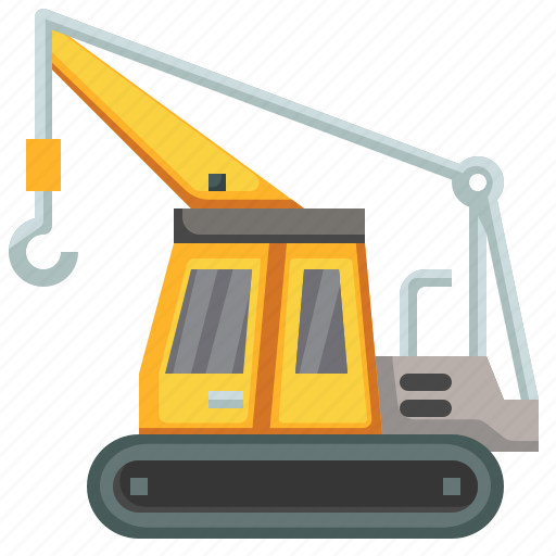 Crawler, crane, constructioncar, transportation, truck, bulldozer icon - Download on Iconfinder