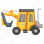 wheel, excavator, construction, car, transportation, truck, bulldozer 